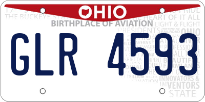 OH license plate GLR4593