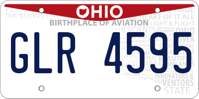 OH license plate GLR4595