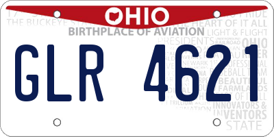 OH license plate GLR4621