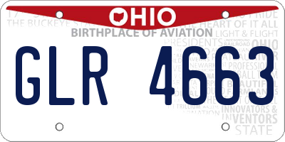 OH license plate GLR4663