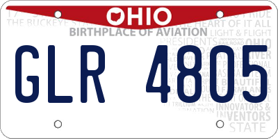 OH license plate GLR4805