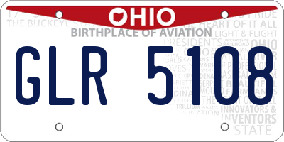 OH license plate GLR5108