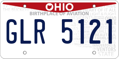 OH license plate GLR5121