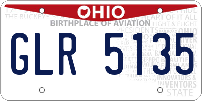 OH license plate GLR5135
