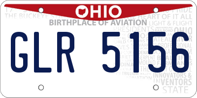 OH license plate GLR5156