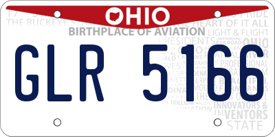 OH license plate GLR5166