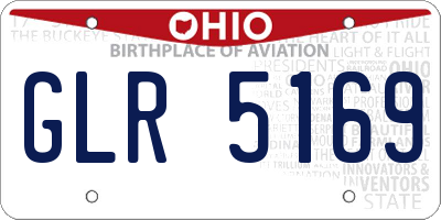 OH license plate GLR5169