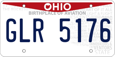 OH license plate GLR5176