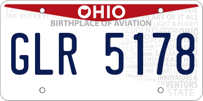 OH license plate GLR5178