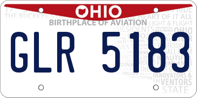 OH license plate GLR5183