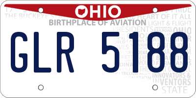 OH license plate GLR5188