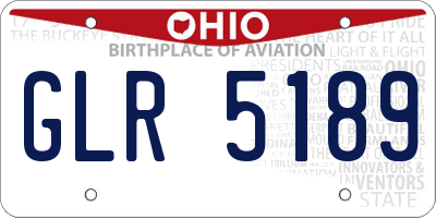 OH license plate GLR5189