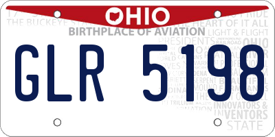 OH license plate GLR5198