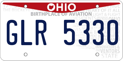 OH license plate GLR5330