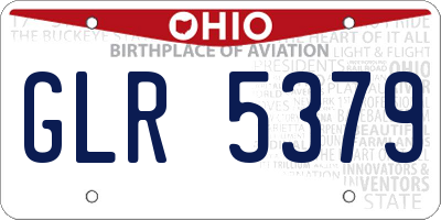 OH license plate GLR5379