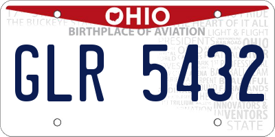 OH license plate GLR5432