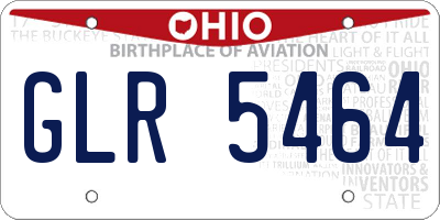 OH license plate GLR5464