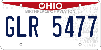OH license plate GLR5477