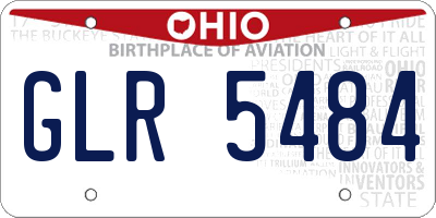 OH license plate GLR5484