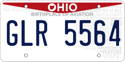 OH license plate GLR5564