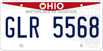 OH license plate GLR5568