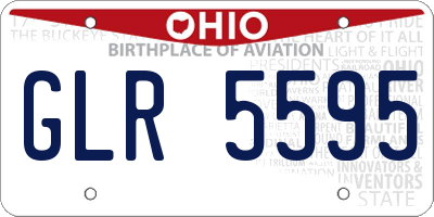 OH license plate GLR5595