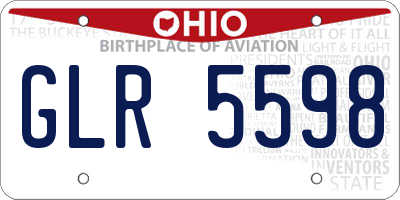 OH license plate GLR5598