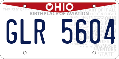 OH license plate GLR5604