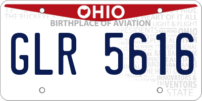 OH license plate GLR5616