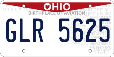 OH license plate GLR5625