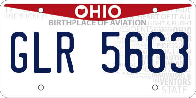OH license plate GLR5663