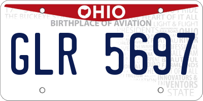 OH license plate GLR5697