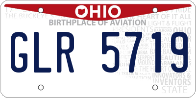 OH license plate GLR5719