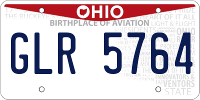 OH license plate GLR5764