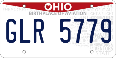 OH license plate GLR5779