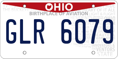 OH license plate GLR6079