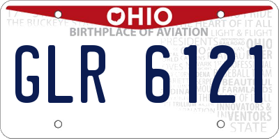 OH license plate GLR6121