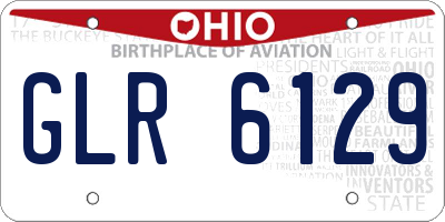 OH license plate GLR6129