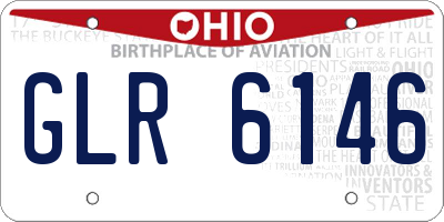 OH license plate GLR6146