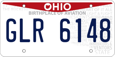 OH license plate GLR6148