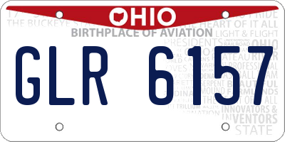OH license plate GLR6157