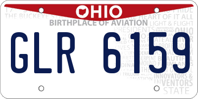 OH license plate GLR6159