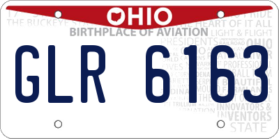 OH license plate GLR6163