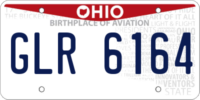 OH license plate GLR6164