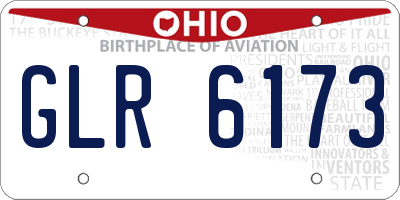OH license plate GLR6173