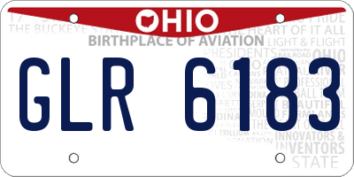 OH license plate GLR6183