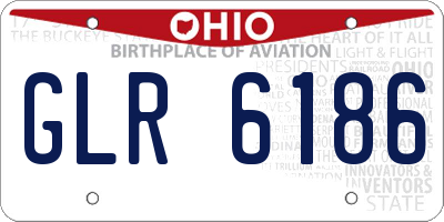 OH license plate GLR6186