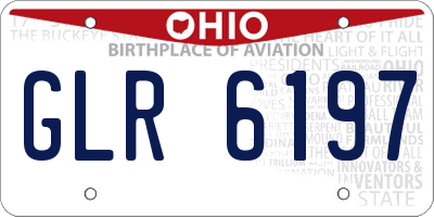 OH license plate GLR6197