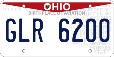 OH license plate GLR6200