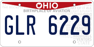 OH license plate GLR6229